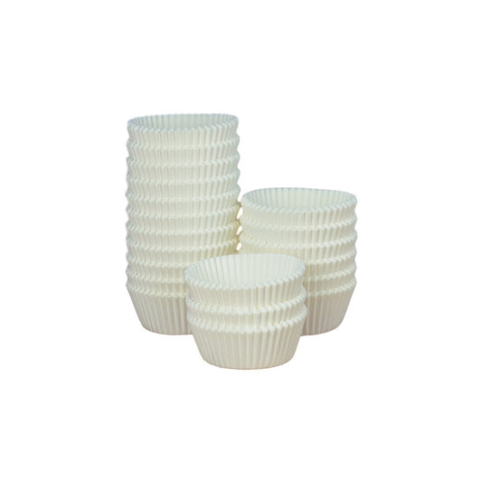 White Cupcake Fairy Cases - Bulk 1000 Cases - 44 x 25mm