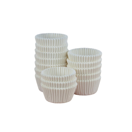 White Cupcake Cases - Bulk 500 Cases - 48 x 32mm