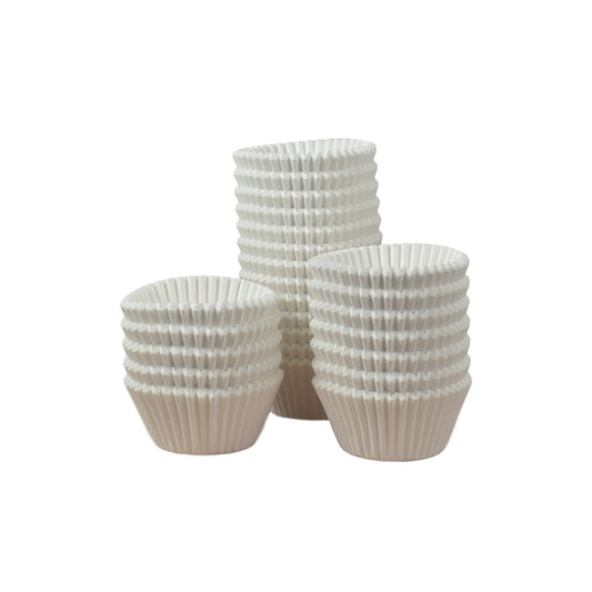 White Muffin Cupcake Cases - Bulk 500 Cases - 51 x 38mm