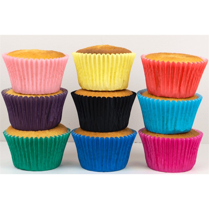 Assorted Rainbow Muffin Cases - 225 Pack