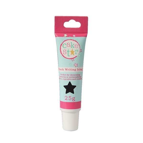 Cake Star Writing Icing. Available in White, Black, Red, Pink and Blue.