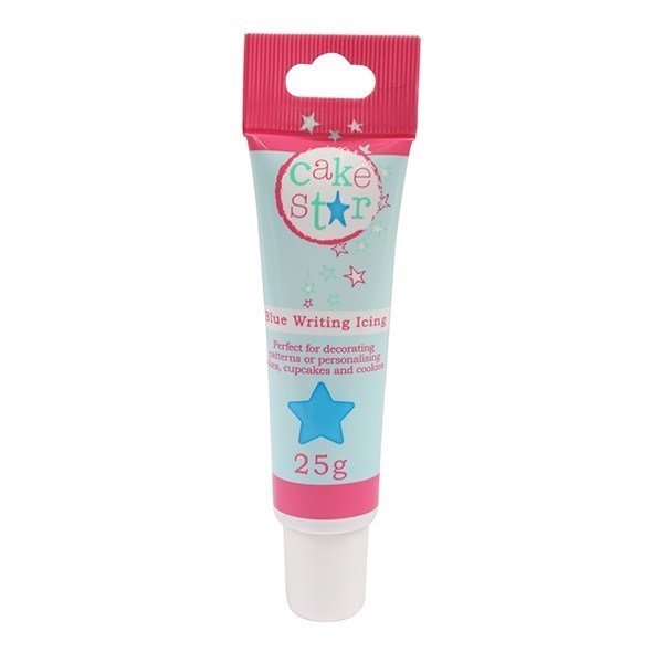 Cake Star Writing Icing. Available in White, Black, Red, Pink and Blue.