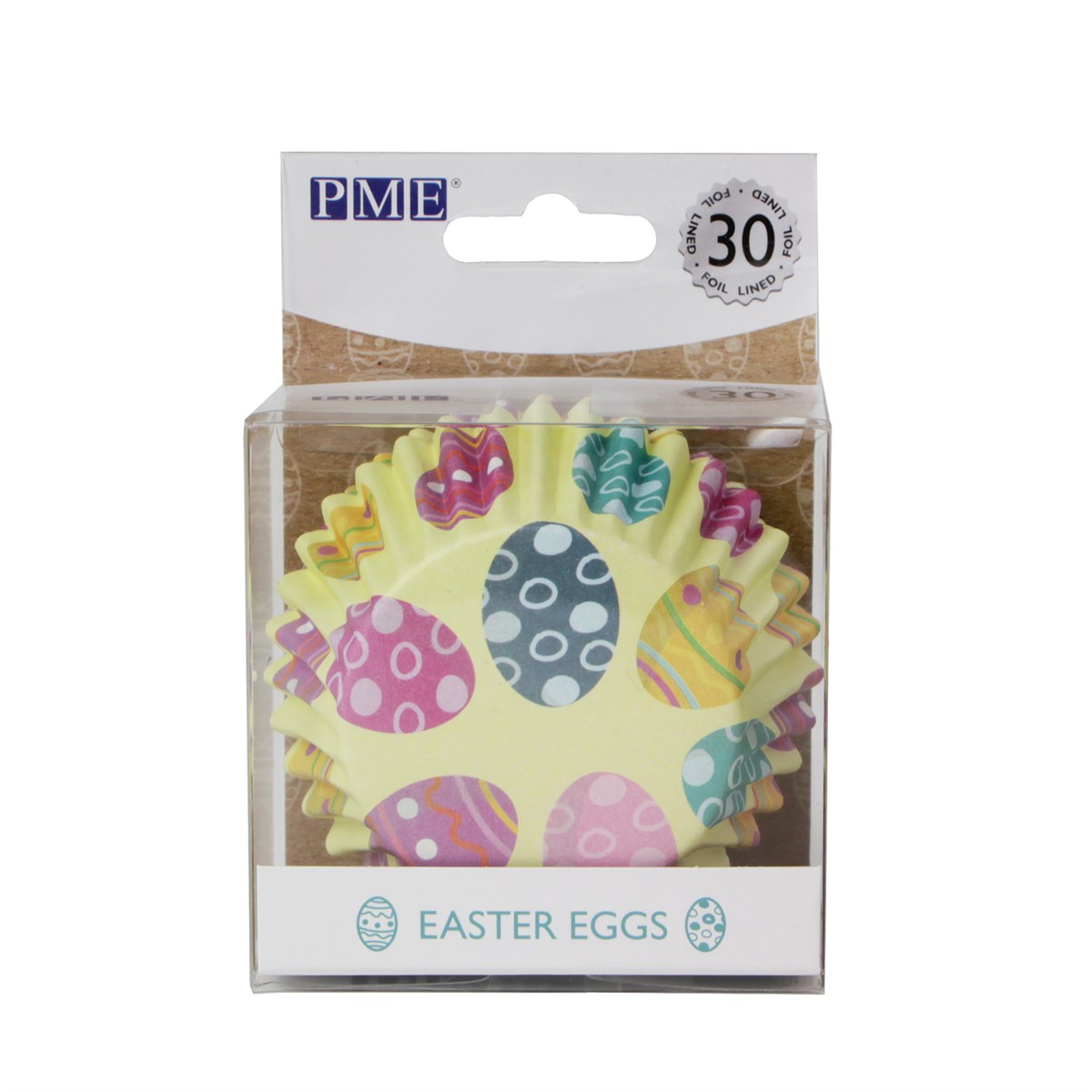 Easter Egg Cupcake Cases Foil Lined Pack of 30