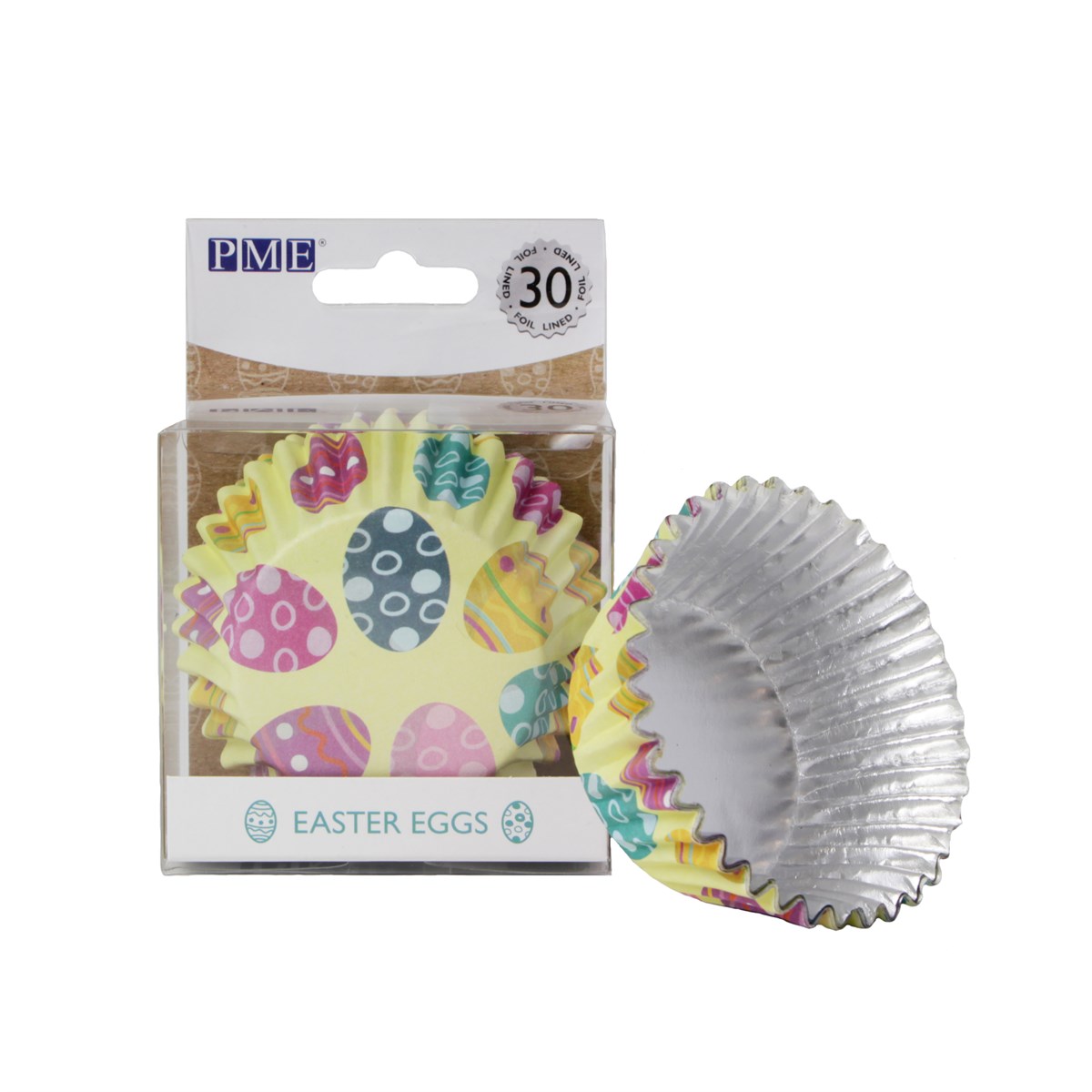 Easter Egg Cupcake Cases Foil Lined Pack of 30