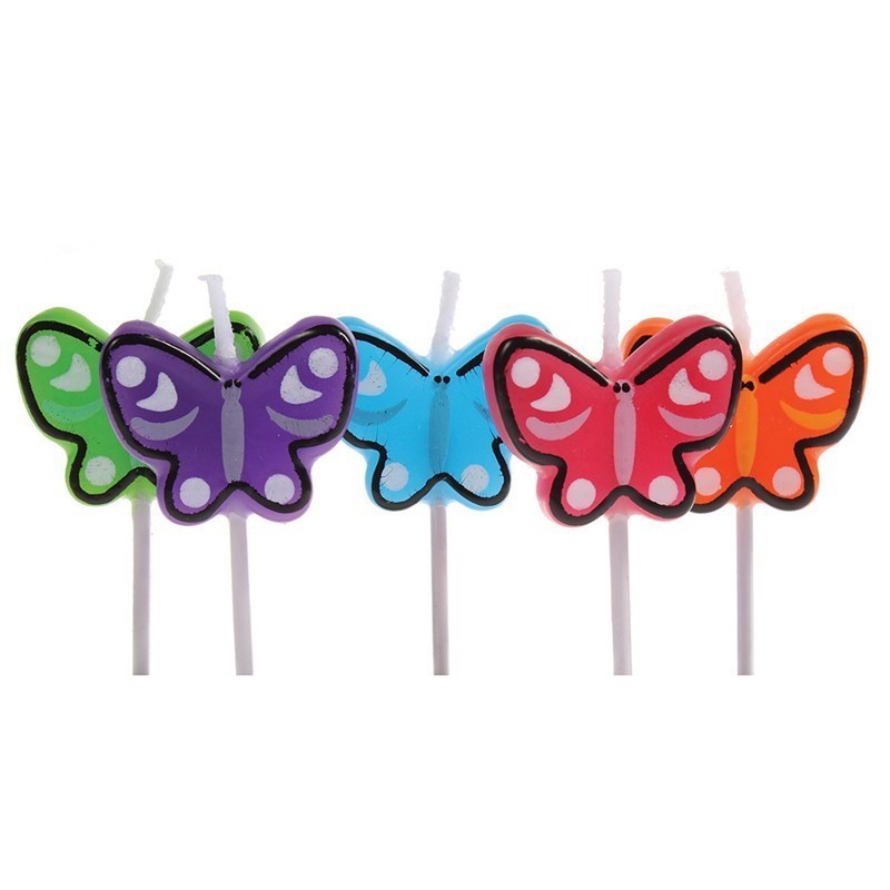 Butterfly Birthday Cake Cupcake Candles