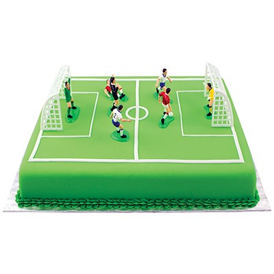 Football Soccer Cake Topper Set Of 9