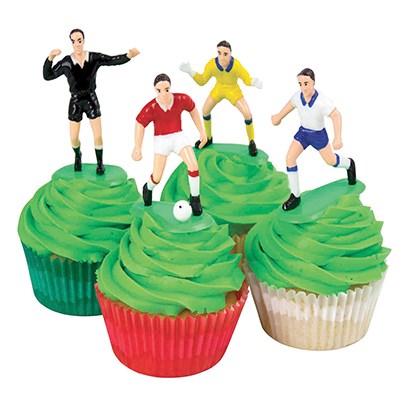 Football Soccer Cake Topper Set Of 9