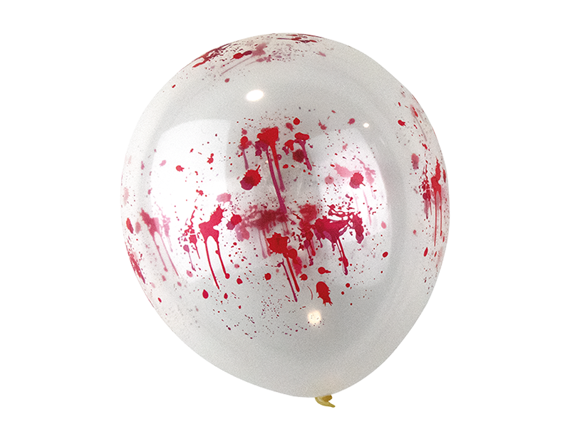 5 Pk 12" Halloween Blood Effect Balloons Party Decorations Supplies Decor