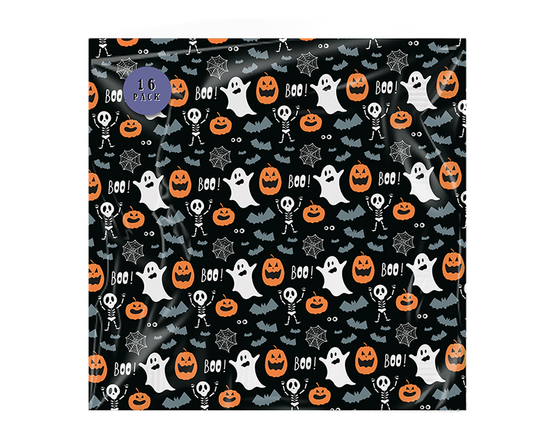 Halloween Party 32Pc Tableware Set Decorations Supplies Kids Ghost Bat Skeleton BOO Plates Napkins Paper Cups