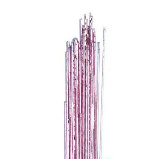 HAMILWORTH Metallic Pink Florist Wires 24 Gauge