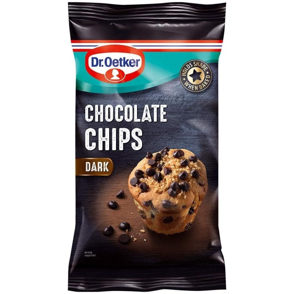 Chocolate Chips Milk White Dark Baking Cooking Dr. Oetker Cookies Brownies 100g