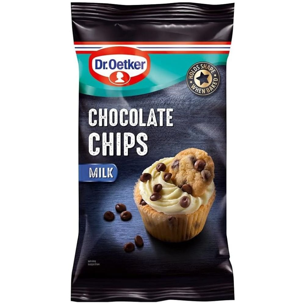 Chocolate Chips Milk White Dark Baking Cooking Dr. Oetker Cookies Brownies 100g