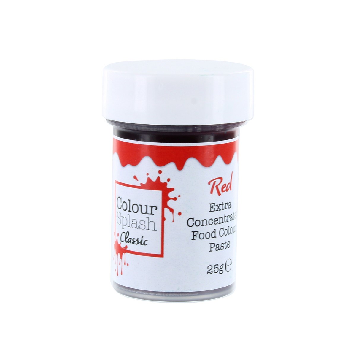 Food Colouring PASTE Icing Cake Extra Concentrated Colour Splash 25g. Available in Red, Yellow, Pink, Green, Light Green, Purple, Lilac, Blue, Light Blue, Black, Gold and Brown