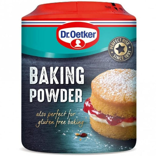 Dr. Oetker Baking Powder 170g. Gluten Free. Suitable for Vegetarians and Vegans.