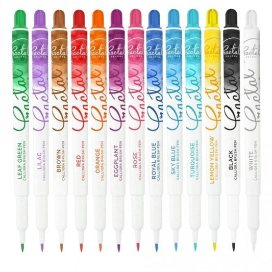 FRACTAL Calligra Edible Ink Brush Pens Cake Decorating Icing Cookies Biscuits Fondant. 13 Colours To Choose From.