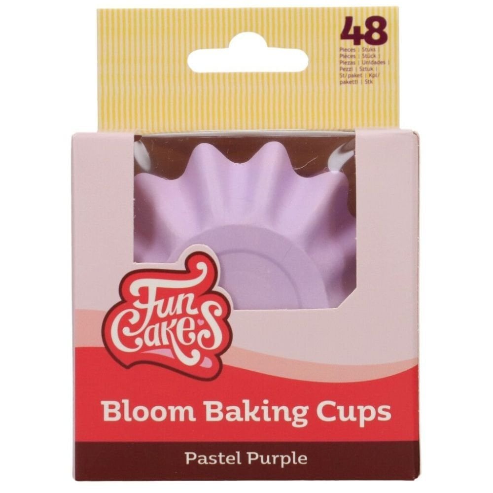 Bloom Cupcake Cases Muffin Fairy Cake Paper Baking Cups Thick High Quality FUNCAKES 48Pk