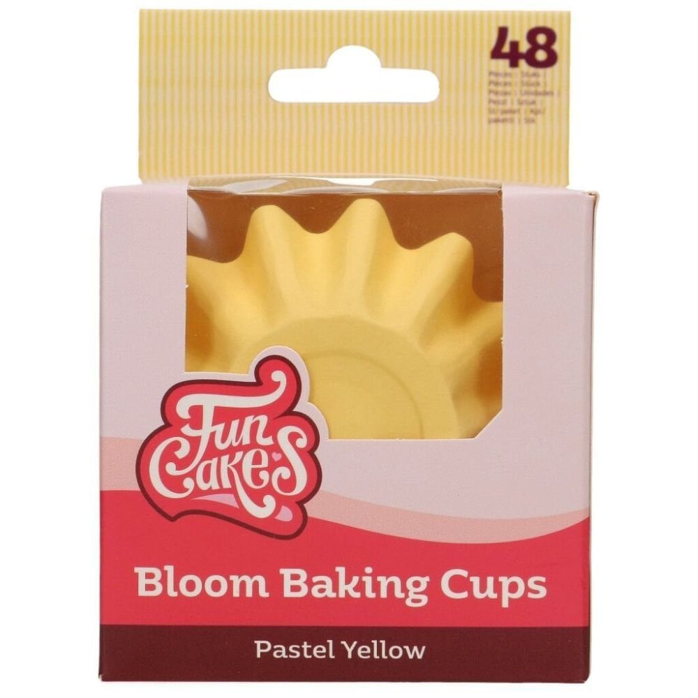 Bloom Cupcake Cases Muffin Fairy Cake Paper Baking Cups Thick High Quality FUNCAKES 48Pk