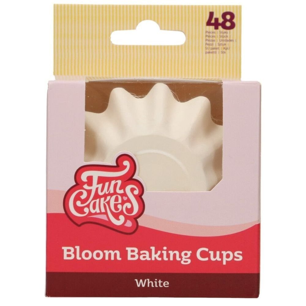 Bloom Cupcake Cases Muffin Fairy Cake Paper Baking Cups Thick High Quality FUNCAKES 48Pk