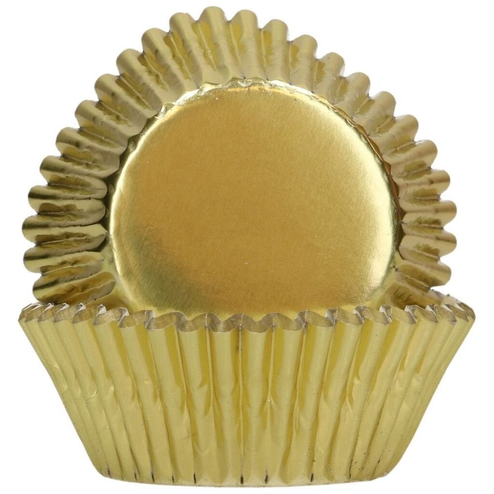 Foil Metallic Cupcake Cases Muffin Cake Paper Baking Cups Thick High Quality FUNCAKES 48Pk