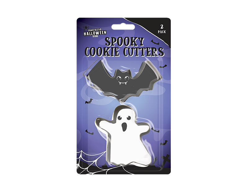 2 Pk Halloween Steel Cookie Biscuit Fondant Cutters Baking Decorating. 2 Sets to Choose From.