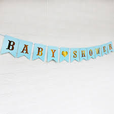 Baby Shower Banner Boy Or Girl Bunting Photo Prop Party Garland Hanging Decor