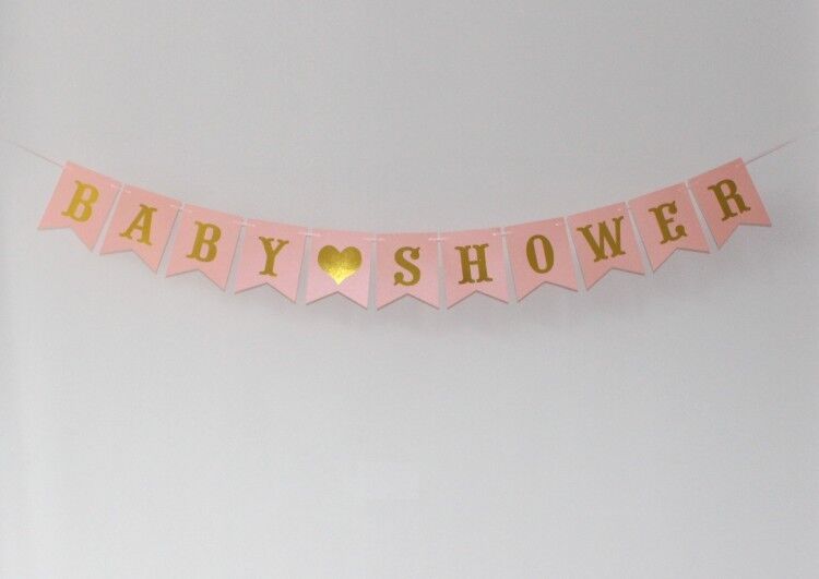 Baby Shower Banner Boy Or Girl Bunting Photo Prop Party Garland Hanging Decor