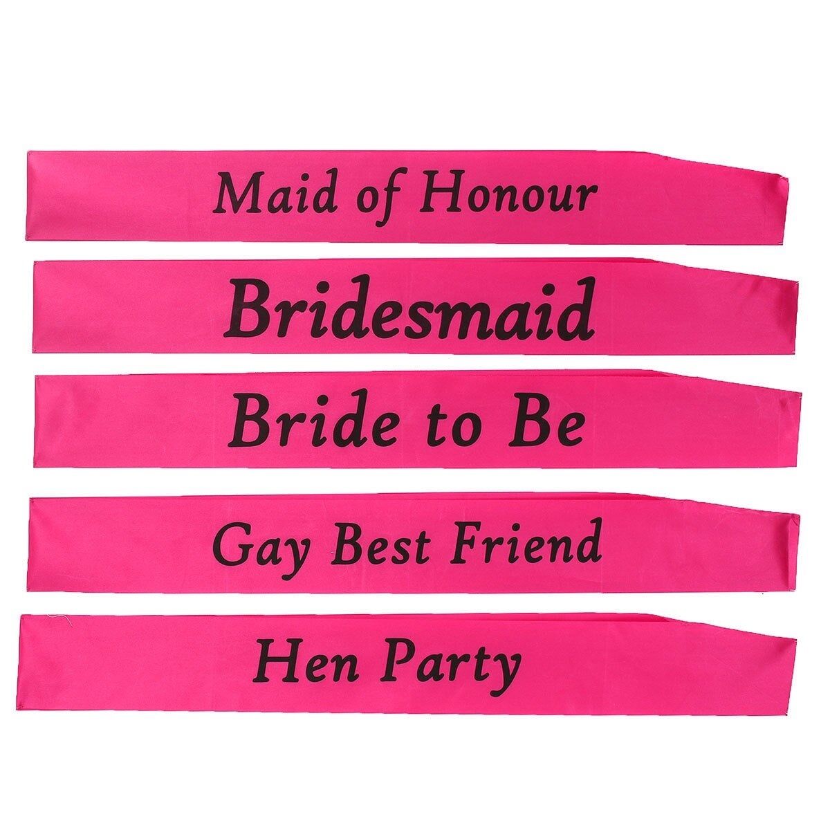 Pink Hen Party Sash Bridesmaid Mother Best friend Party accessories Night out