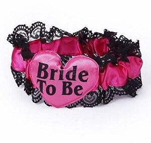 Hen Party Bride To Be Garter White, Pink or Purple