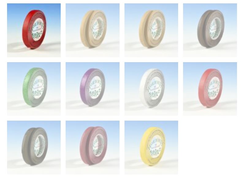 HAMILWORTH Metallic Florist Tapes – 12mm x 27m - Choose your Colour