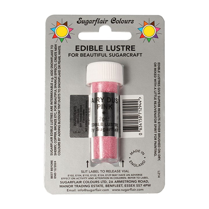 Sugarflair Edible Lustre 2g Cake Cupcake - Choose Your Colour