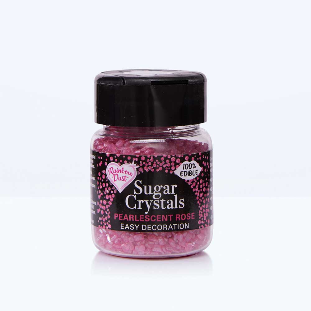 Rainbow Dust Sugar Crystals 50g Cake Cupcake - Choose your colour